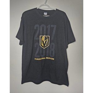 Vegas Golden Knights NHL Hockey 2017 Inaugural Season T-Shirt Sz Mens Large VGK